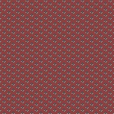 Kingston fabric: Cinquefoil True Red (per 1/4 metre)