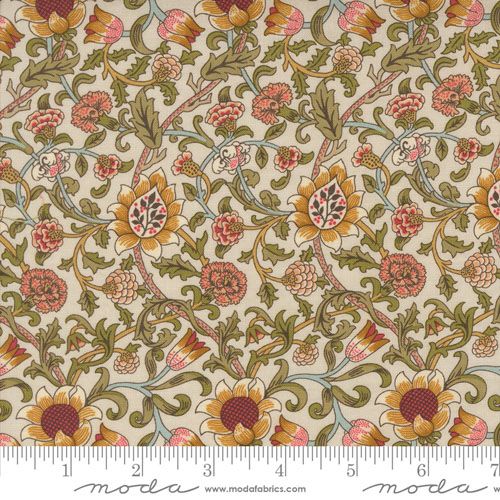 Morris Manor fabric: Evenlode, Porcelain Morris Manor fabric: Evenlode, Porcelain