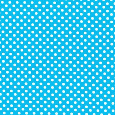 Colour Basic Polka Dots: Medium Spots Azure (per 1/4 metre)