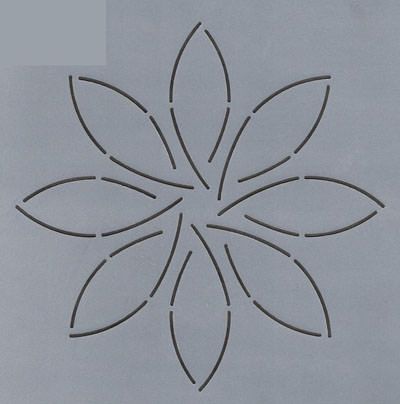 Quilt Stencil  5" Pinwheel
