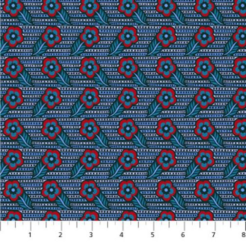 Shooting Star fabric: Woodcarving, Indigo Vintage Shooting Star fabric: Woodcarving, Indigo Vintage