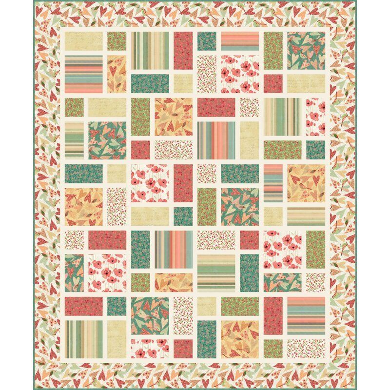 Poppy Pathways Quilt Kit