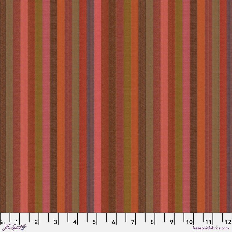 Kaffe Fassett Fabric: Narrow Woven Stripe, Tomato