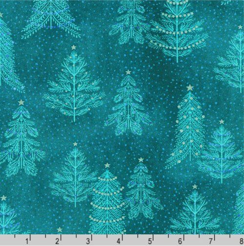 Peaceful fabric: Trees, Spruce
