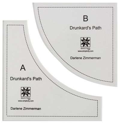 Drunkard's Path Acrylic Templates EZ Quilting Drunkard's Path Acrylic Templates EZ Quilting
