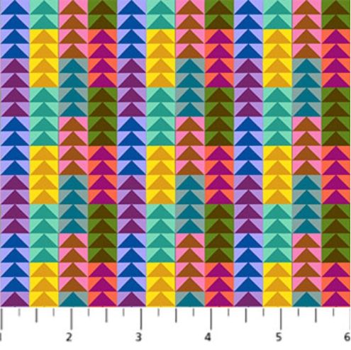 Piecework fabric: Flying Geese, Lush