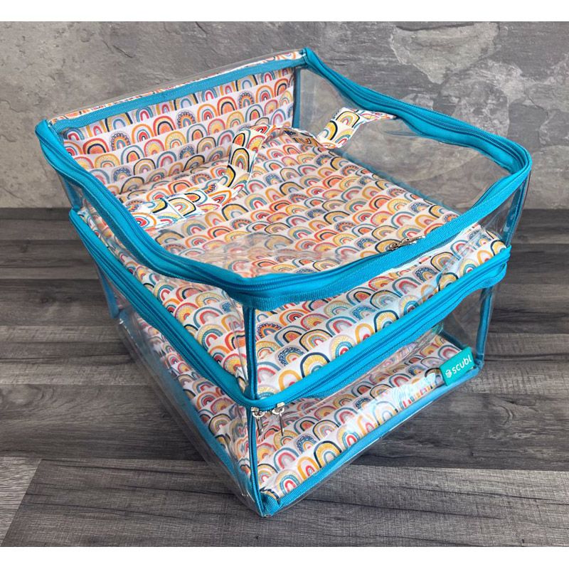 Scubl Storage Box Sky Blue and White