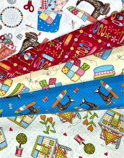 Sew Let's Stitch Fat Quarter Bundle Sew Let's Stitch Fat Quarter Bundle