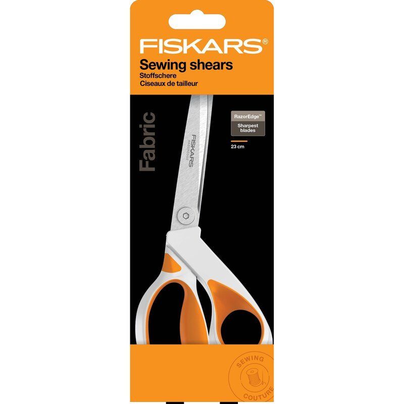 Fiskars Razor Edge Soft Grip 23cm/9" Sewing Shears