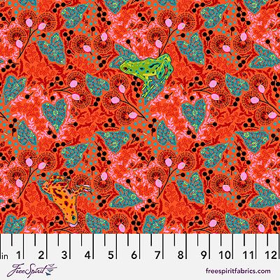 Tropicalism Fabric: Tabasco Rouge (per 1/4 metre)