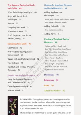 The Ultimate Applique Reference Tool The Ultimate Applique Reference Tool