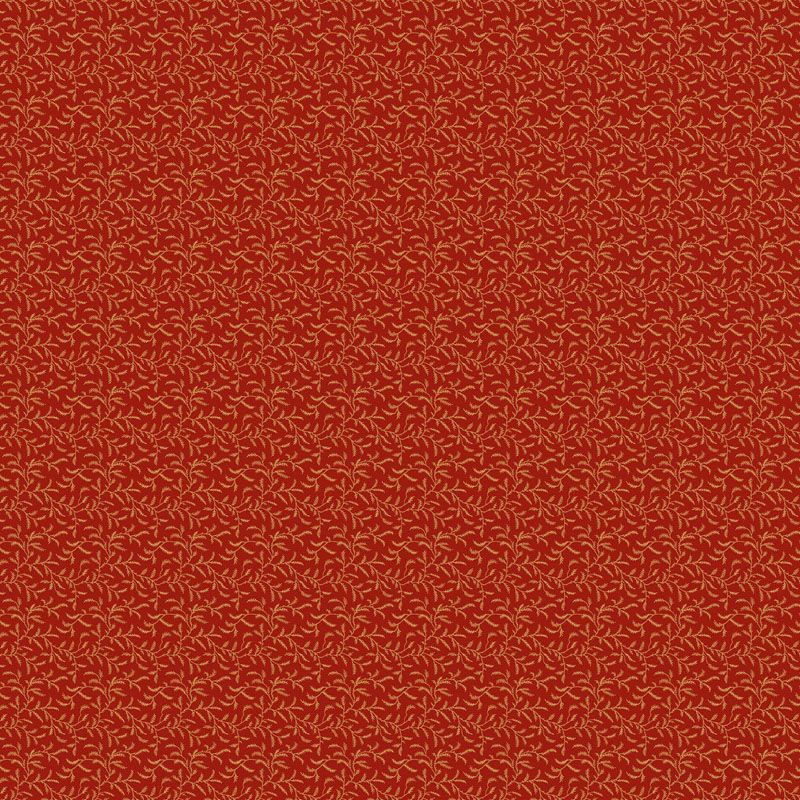 Autumn Woods fabric: Wild Fern, Red
