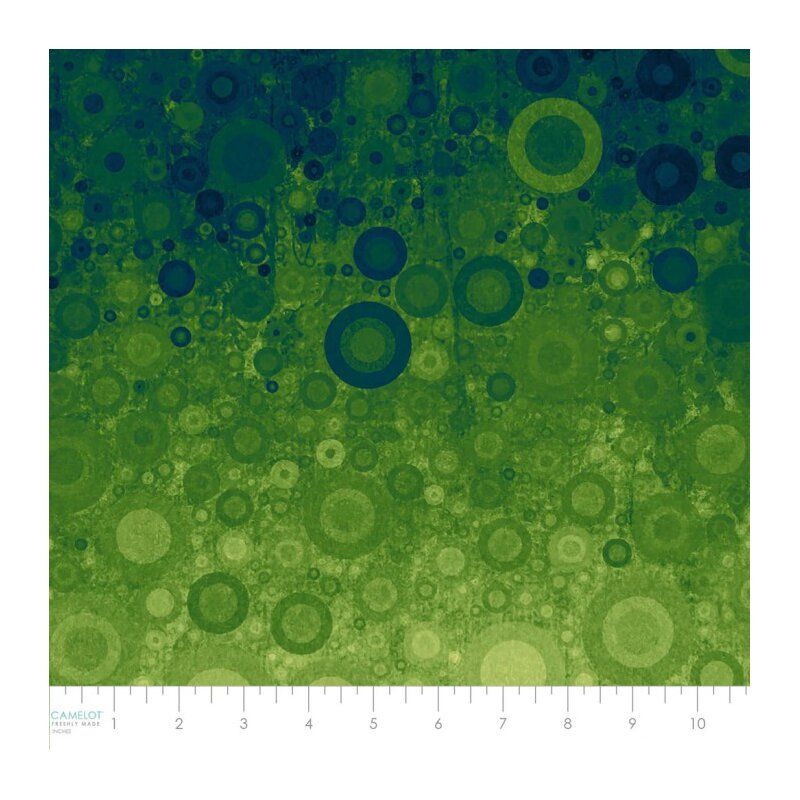 Sonny in the Sunflowers Fabric: Abstract Ombre, Green Panel 56cm x 106cm