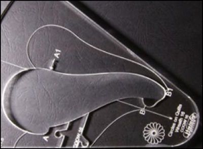 Westalee Ruler Circles on Quilts No.16 (12" block)  High Shank