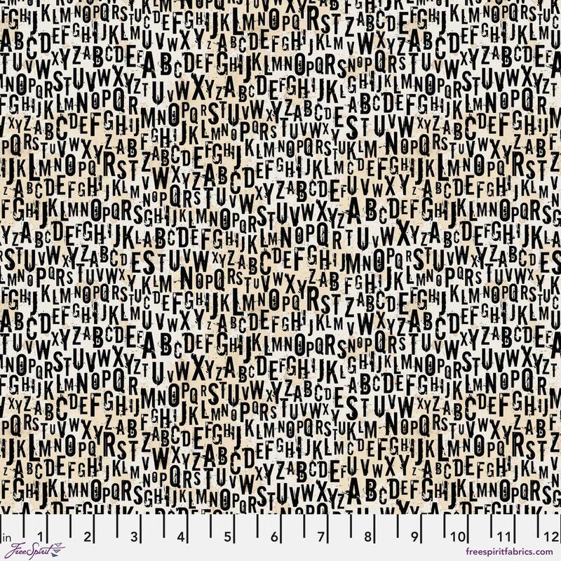 On Your Mark fabric: Chain Letter, Paper