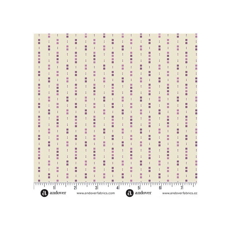 Lush fabric, Dashes, Berry