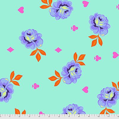 Curiouser & Curiouser 108" Quilt Back Fabric: Big Buds Daydream (per 1/4 metre)