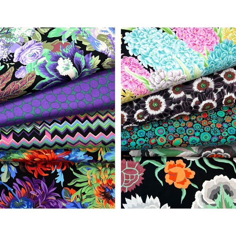 Kaffe Fassett Collective Midnight Garden Accents Fat Quarter Bundle Kaffe Fassett Collective Midnight Garden Accents Fat Quarter Bundle
