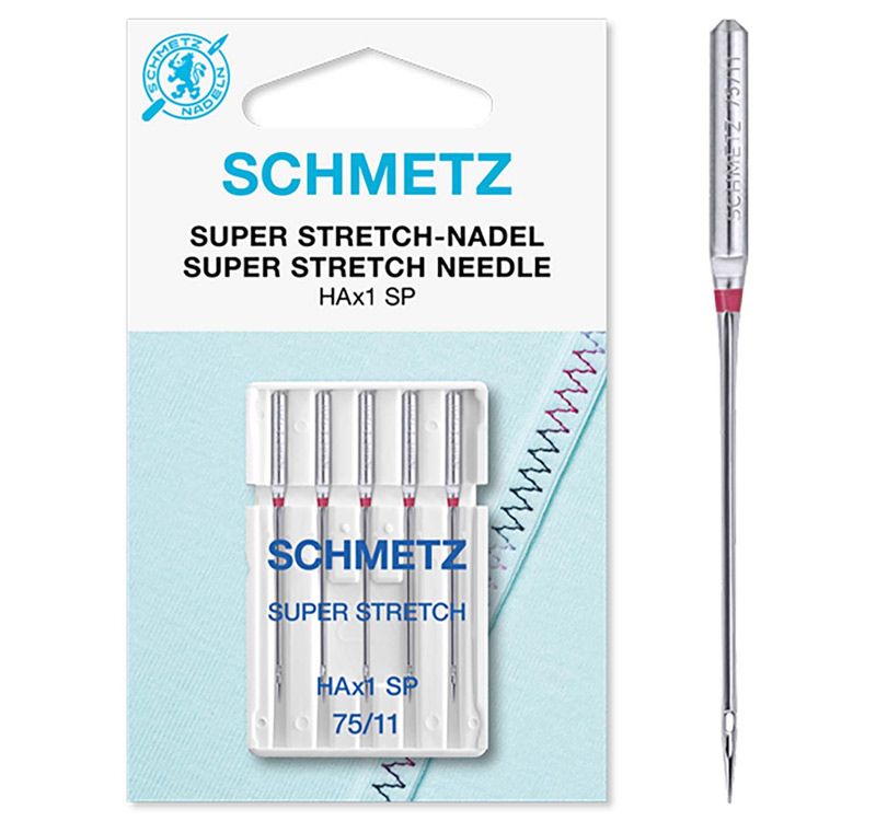 Schmetz Super Stretch Sewing Machine Needles Size 75/11 Schmetz Super Stretch Sewing Machine Needles Size 75/11