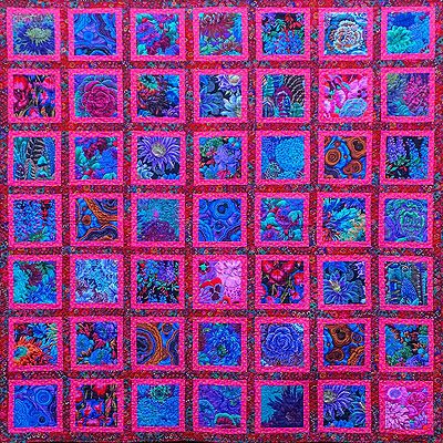 Kaffe Collective Red Jewel Frames Quilt Kit