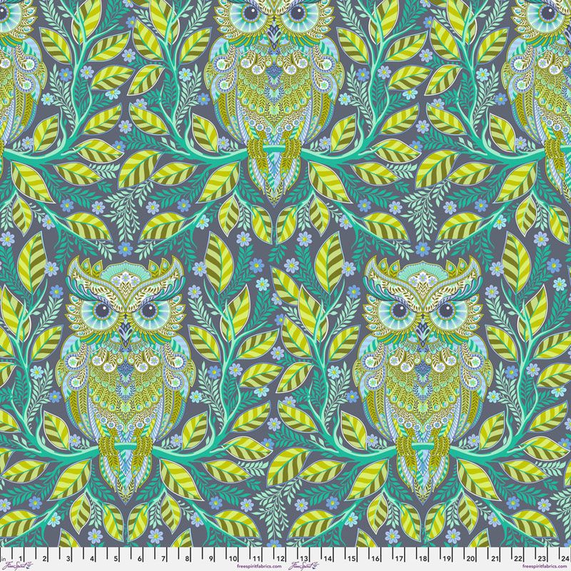 Full Moon Forest fabric: Hootie Patootie, Starlight