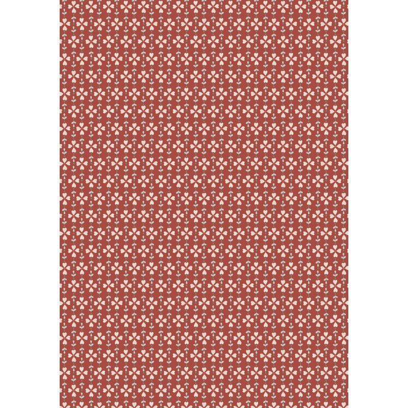 Cosy Home fabric: Flower Chains on Cosy Red Cosy Home fabric: Flower Chains on Cosy Red