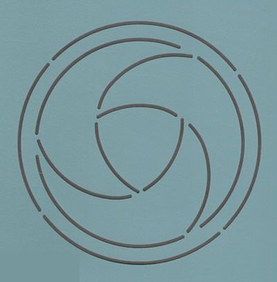 Quilt Stencil  5" Oriental Ball
