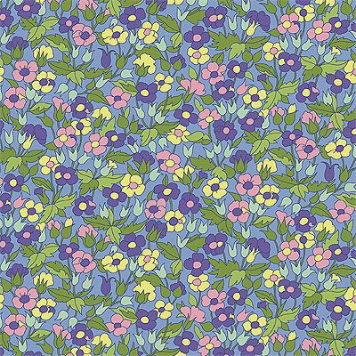 Liberty Carnaby Collection Fabric: Piccadilly Poppy, Green