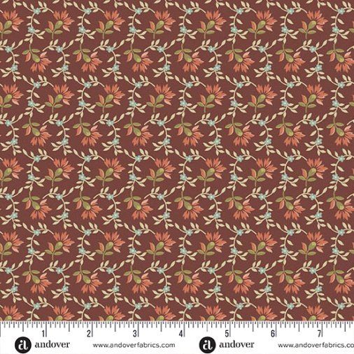 Farmer's Daughter fabric, Sweet Clover, Scarlet