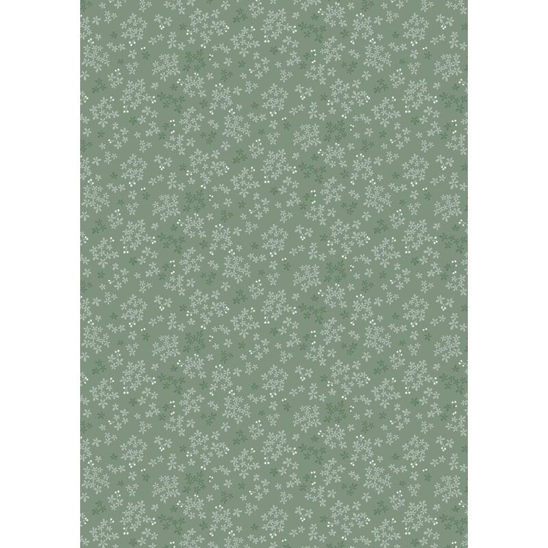 Sky Garden fabric: Wintersweet, Green Grey