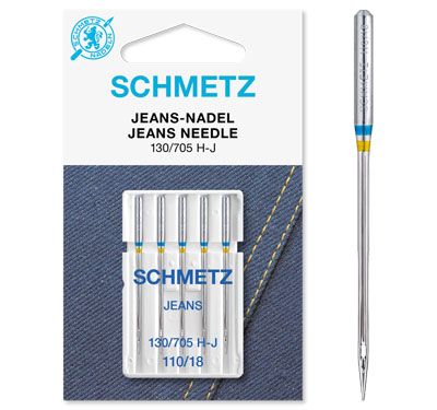 Schmetz Denim Sewing Machine Needles Size 110/18 Schmetz Denim Sewing Machine Needles Size 110/18
