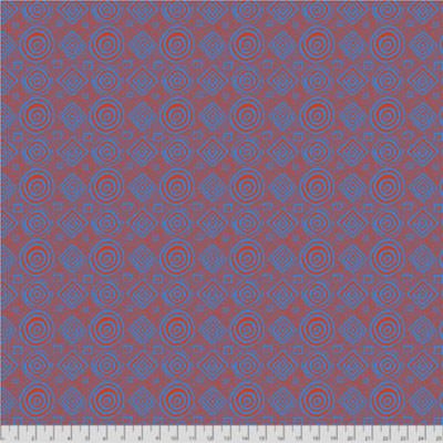 Brandon Mably Fabric Good Vibrations Orange (per 1/4 metre)