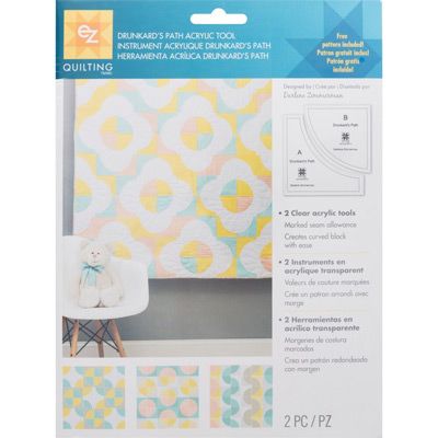 Drunkard's Path Acrylic Templates EZ Quilting Drunkard's Path Acrylic Templates EZ Quilting