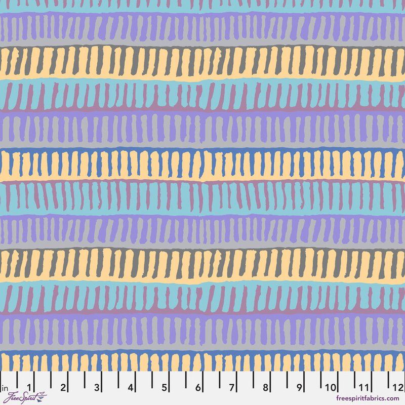 Kaffe Fassett Collective Fabric Zipper Stripe, Neutral