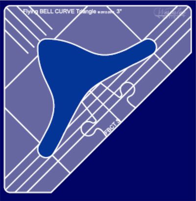 Westalee Ruler Flying Bell Curve Triangle 3"  Low Shank