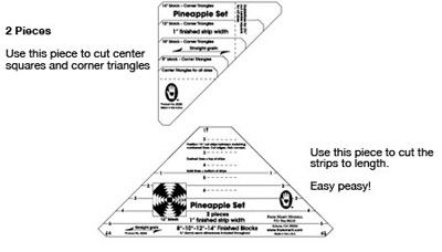 Marti Michell Pineapple Ruler 1" Finished Strips