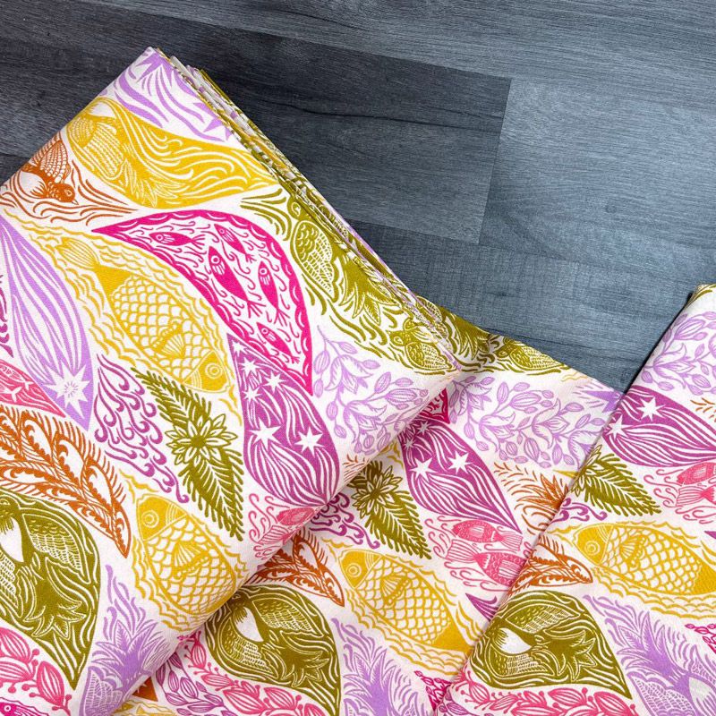 Anna Maria Horner Extra Wide Quilt Back Fabric: Shooting Star, Cream