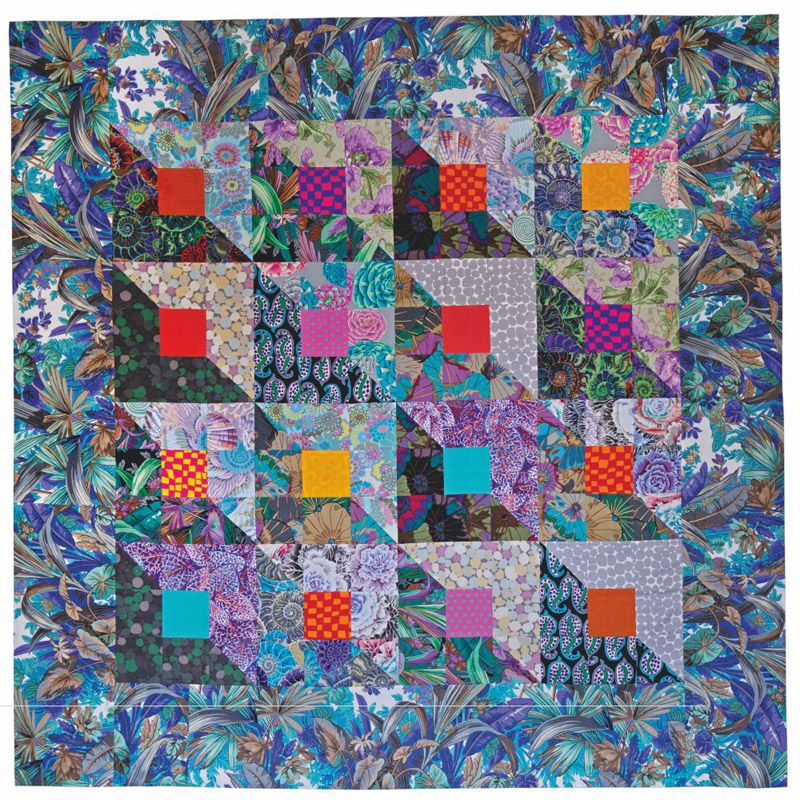 Dark Roman Tiles Quilt Kit