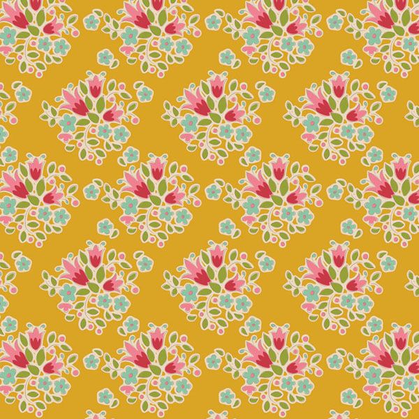 Tilda fabric: Creating Memories Spring Lulu Yellow Tilda fabric: Creating Memories Spring Lulu Yellow