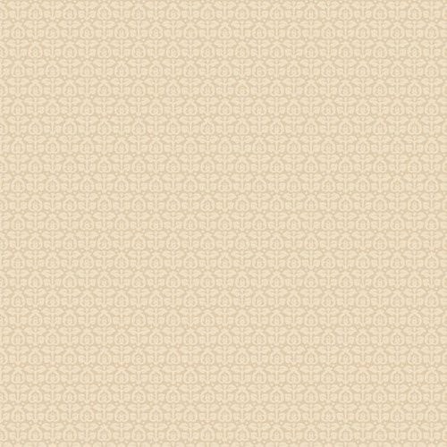 Midnight Meadow fabric: Flower Bud, Tan