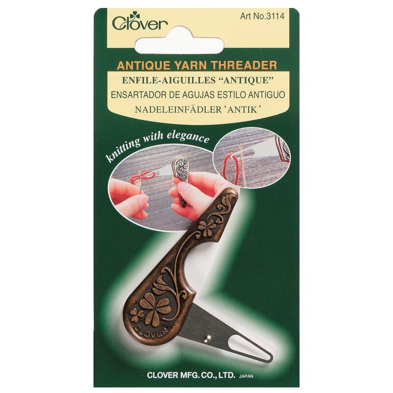 Clover Yarn Threader - Antique