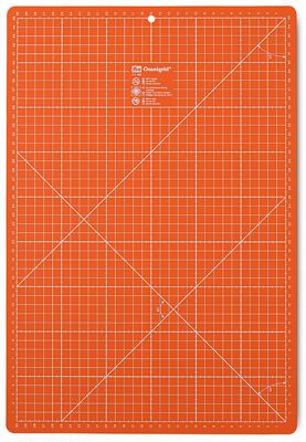 Omnimat A3 Medium Double Sided 12" x 18"  (30x45cm) Orange Rotary Cutting Mat