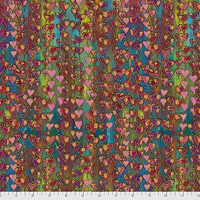 Sue Penn Flourish fabric: Heartfelt Multi (per 1/4 metre)