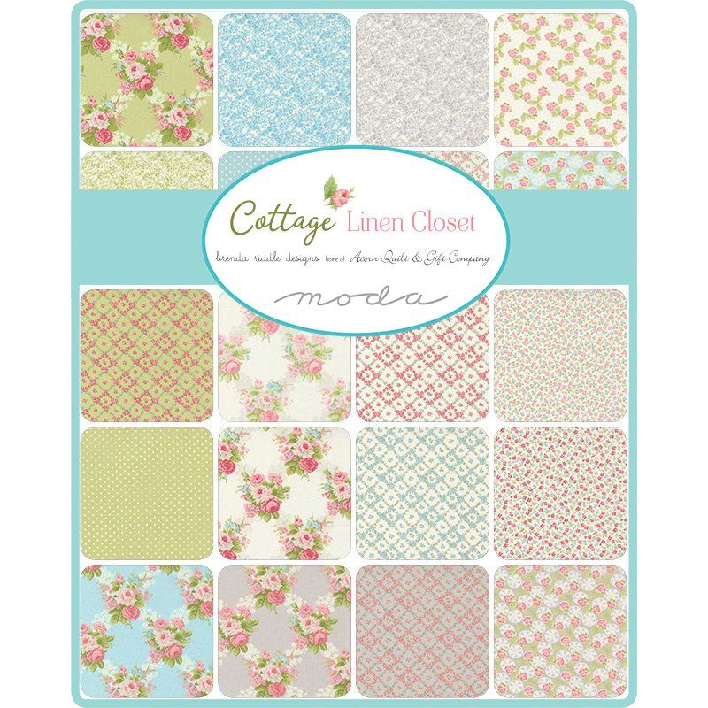 Cottage Linen Closet Jelly Roll