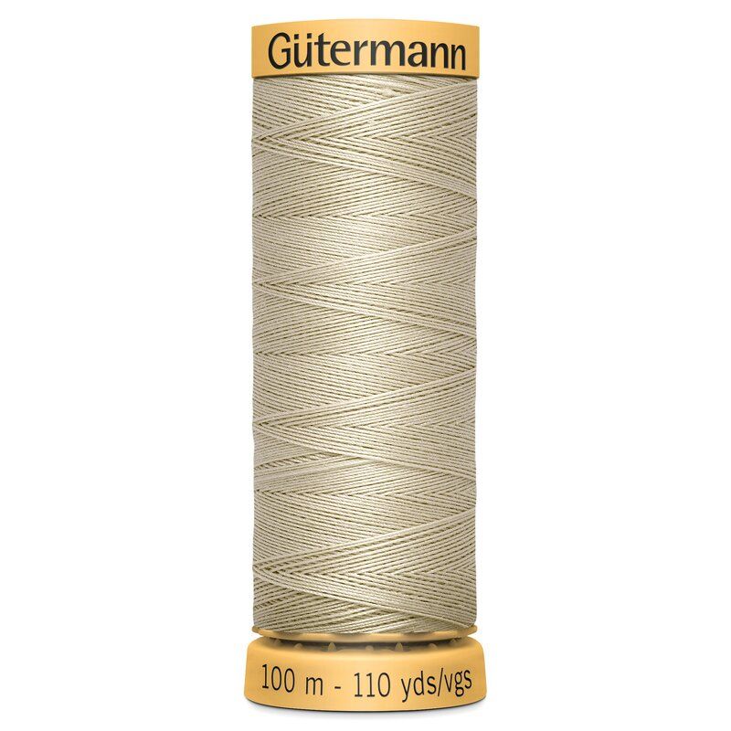 Gutermann Natural Cotton 100m Off White Col 718 Gutermann Natural Cotton 100m Off White Col 718