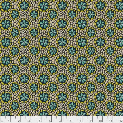 Land Art fabric: Mini Enchanted Forest Navy 60cm Panel