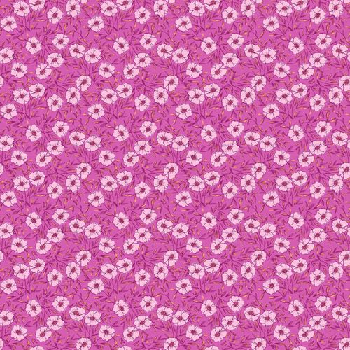 Petals and Stitches fabric: Bouquet Bliss, Purple