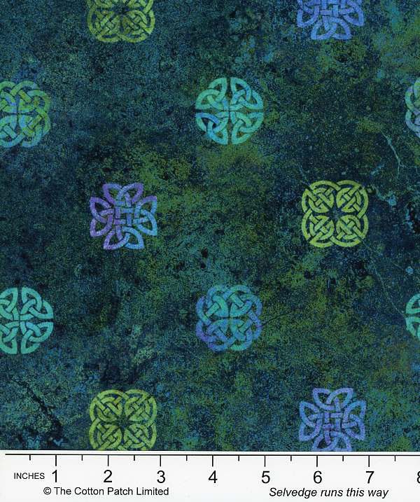Celtic Roots Fabric: Celtic Knots, Scattered