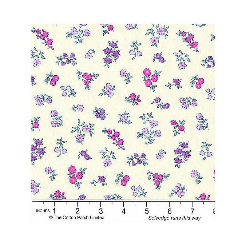 Liberty Heirloom fabric: Posy Sprig, Cream