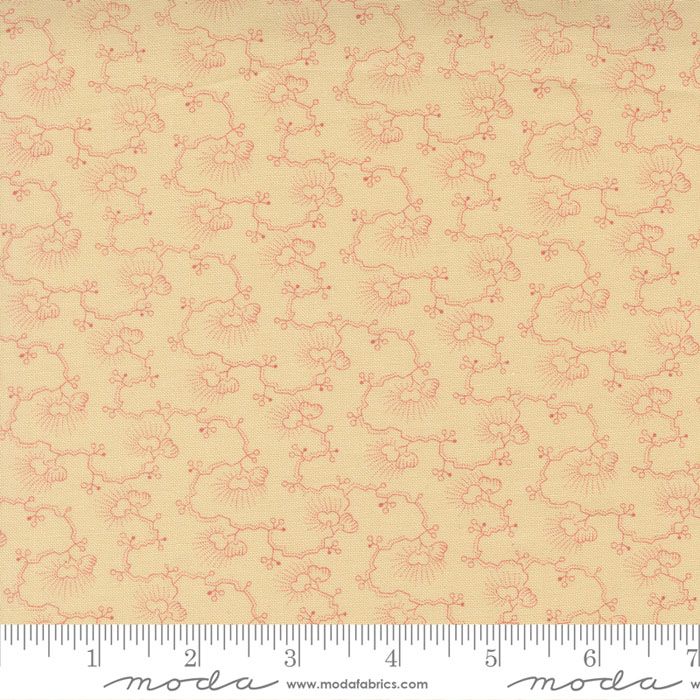 Wild Orchid fabric: Tropical Vine, Vanilla Bean